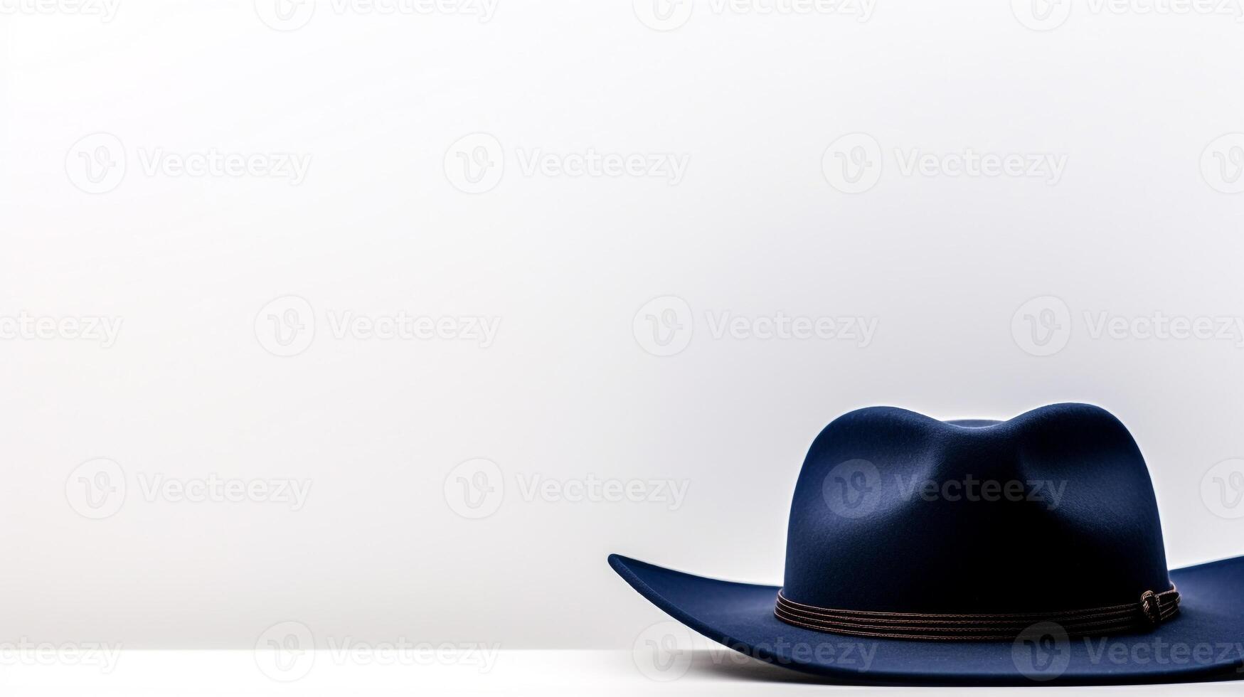 ai generado foto de Armada azul vaquero sombrero aislado en blanco antecedentes. ai generado