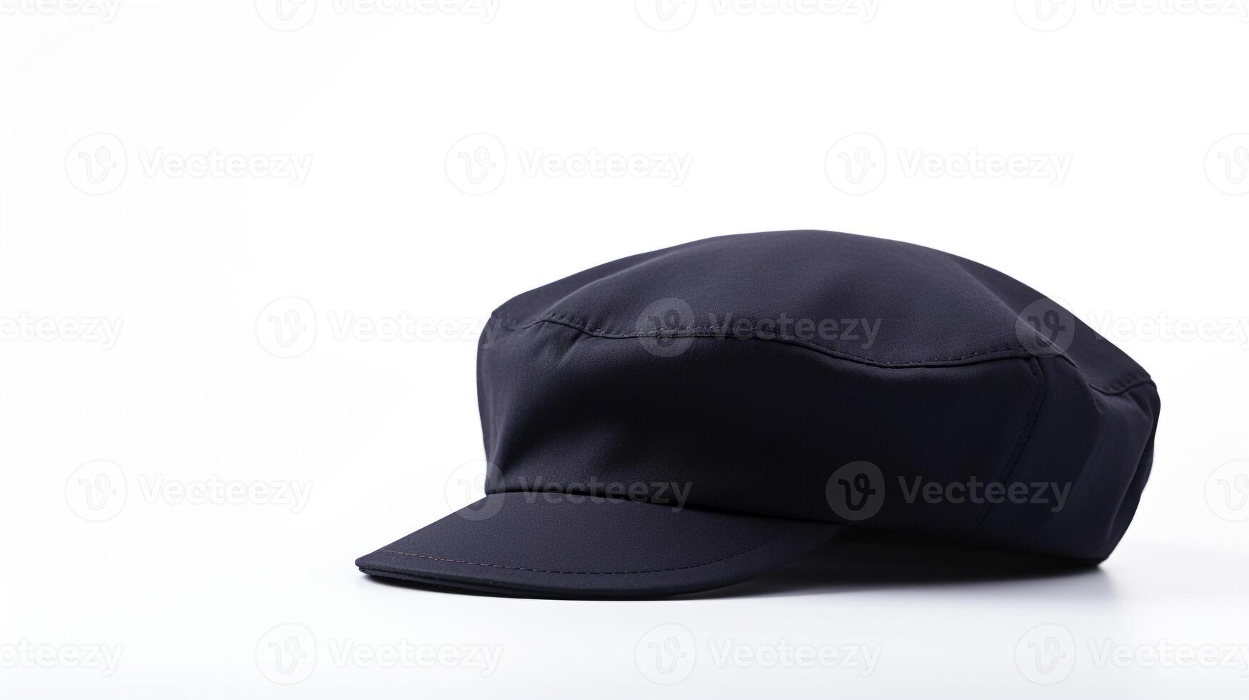 AI generated Photo of Navy Blue Newsboy Cap isolated on white background. AI Generated