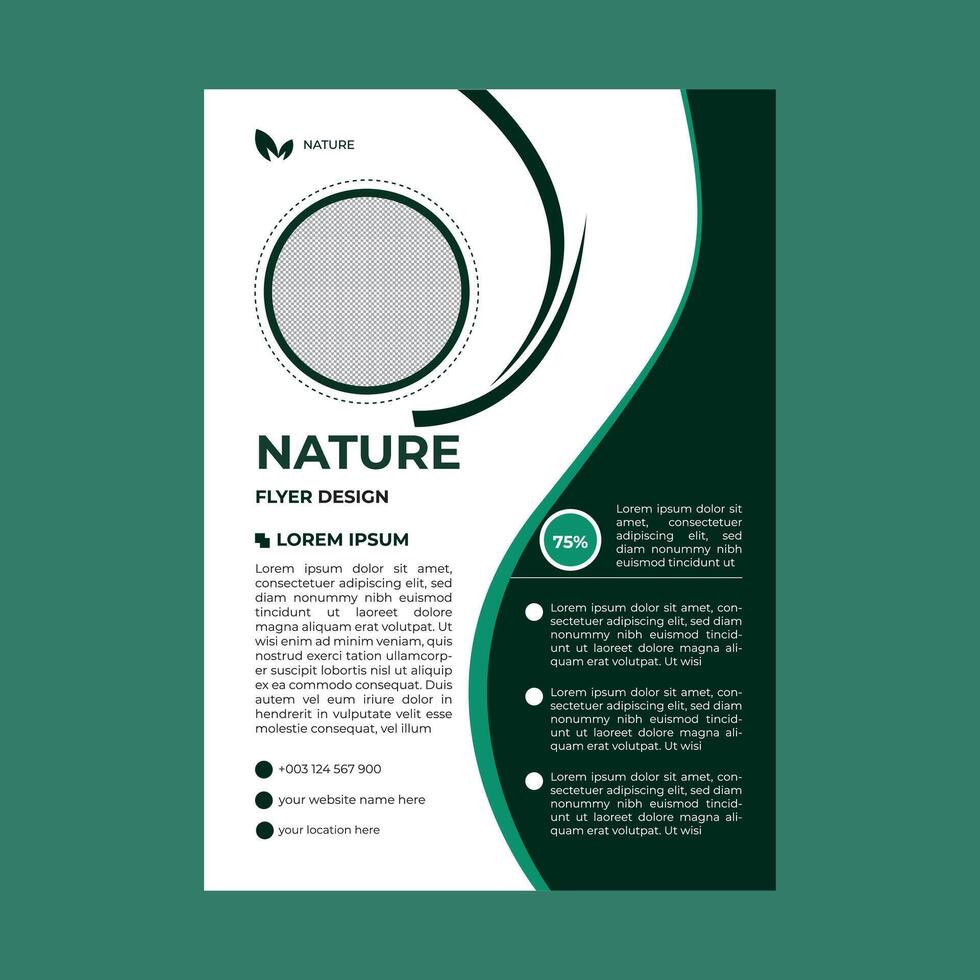 NATURE FLYER DESIGN vector