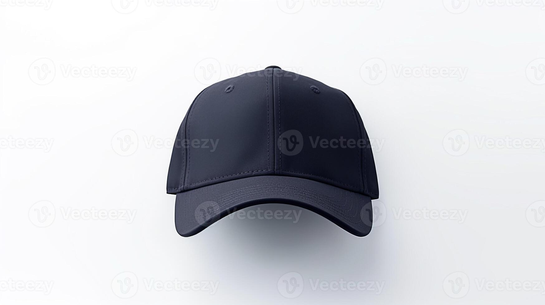 ai generado foto de Armada azul visera gorra aislado en blanco antecedentes. ai generado