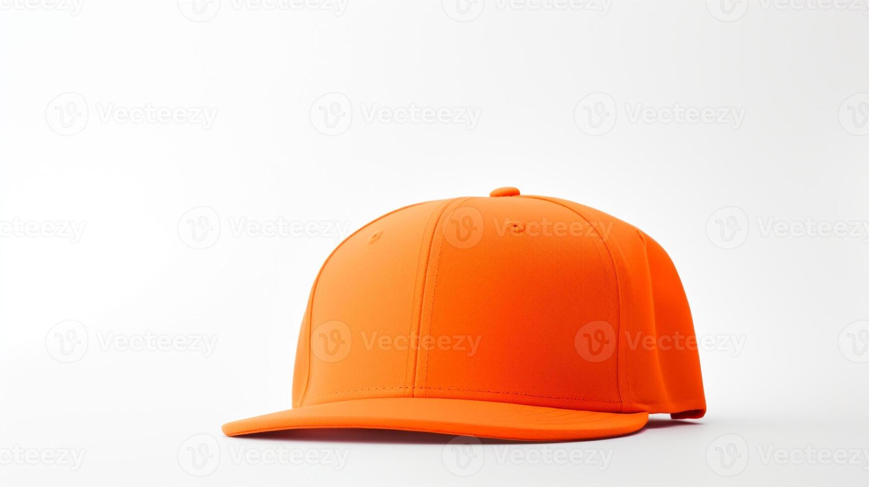 ai generado foto de naranja snapback aislado en blanco antecedentes. ai generado