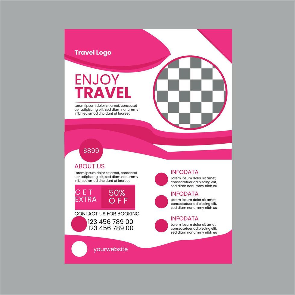 Flyer Template Design vector