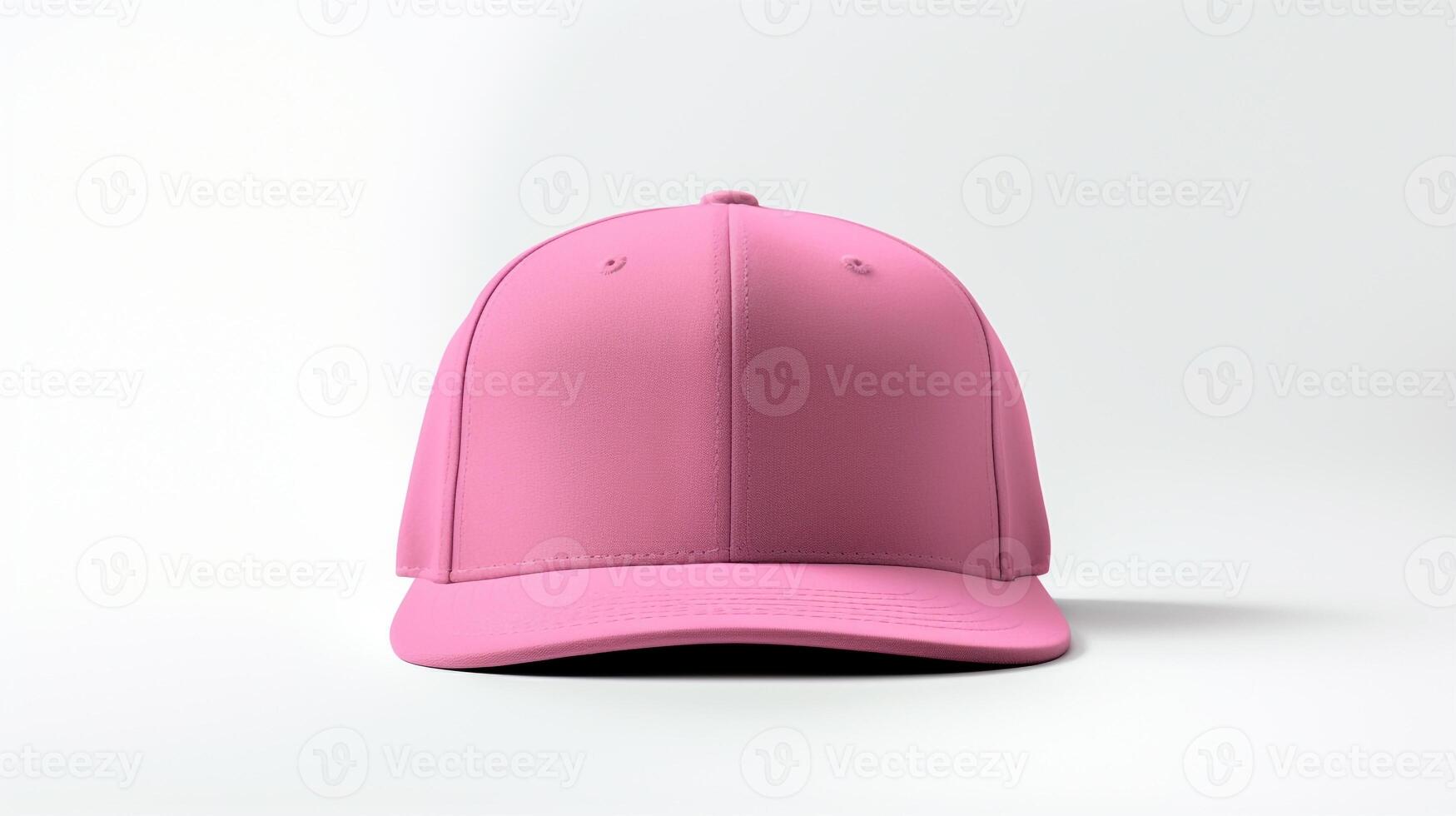 ai generado foto de rosado snapback aislado en blanco antecedentes. ai generado