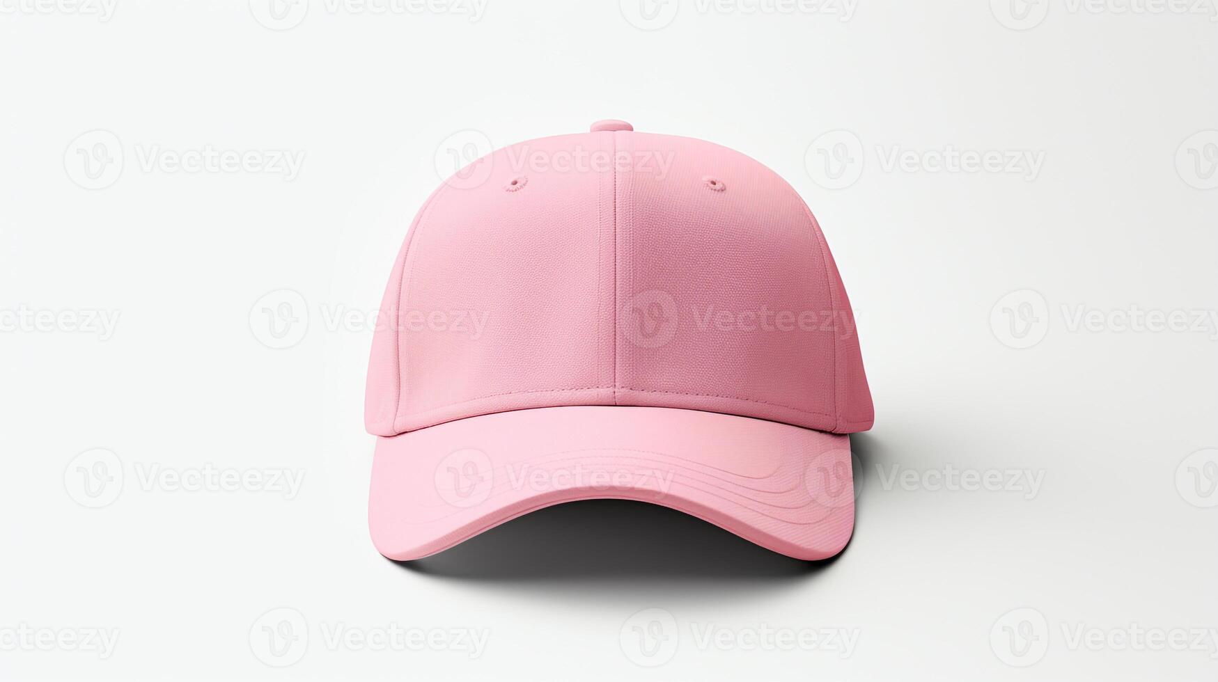 AI generated Photo of Pink Visor cap isolated on white background. AI Generated