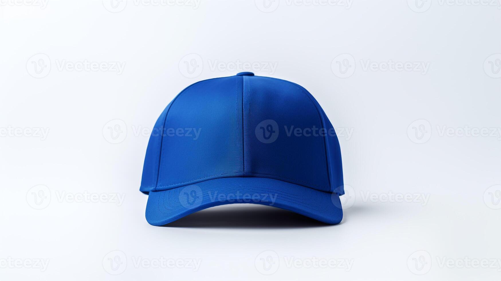 ai generado foto de real azul equipado gorra aislado en blanco antecedentes. ai generado