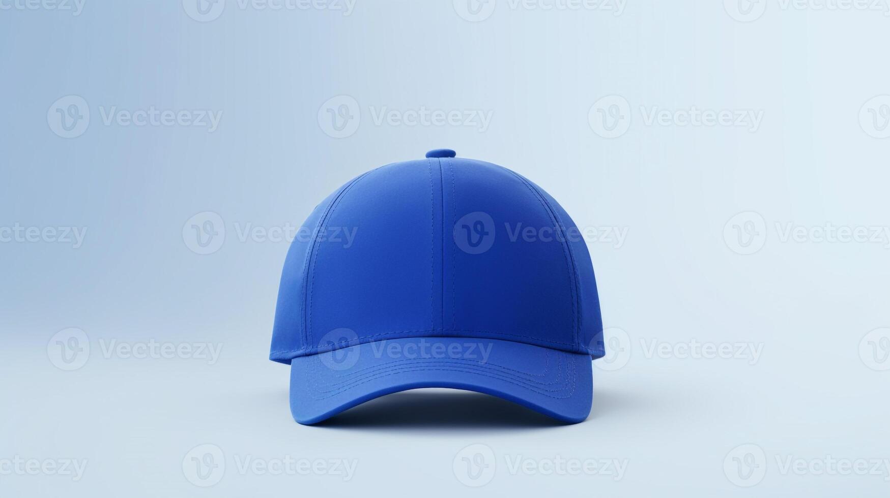 ai generado foto de real azul béisbol gorra aislado en blanco antecedentes. ai generado