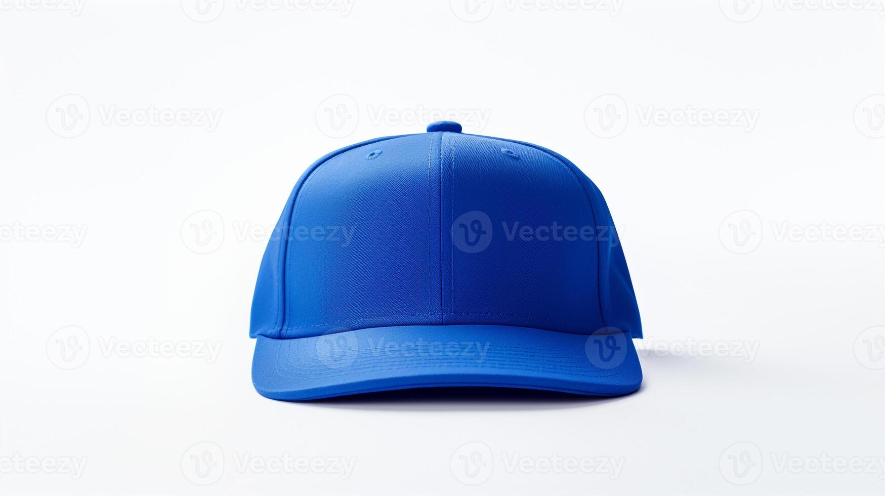 AI generated Photo of Royal Blue Snapback isolated on white background. AI Generated