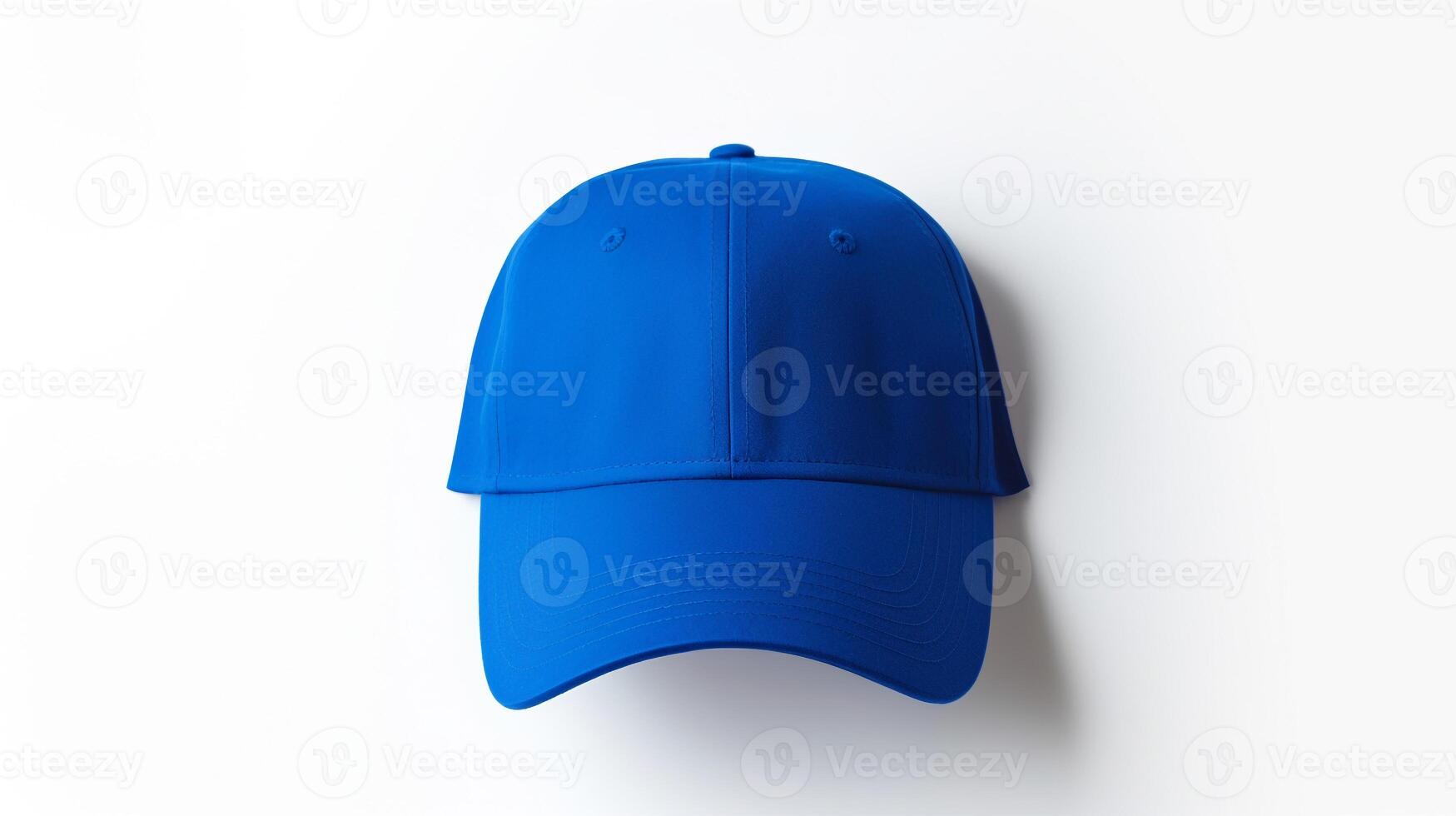 ai generado foto de real azul papá gorra aislado en blanco antecedentes. ai generado