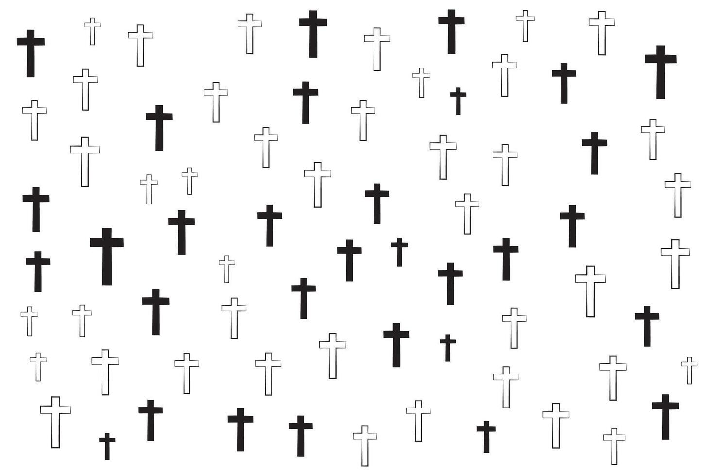 Happy good friday seamless cross pattern design vector