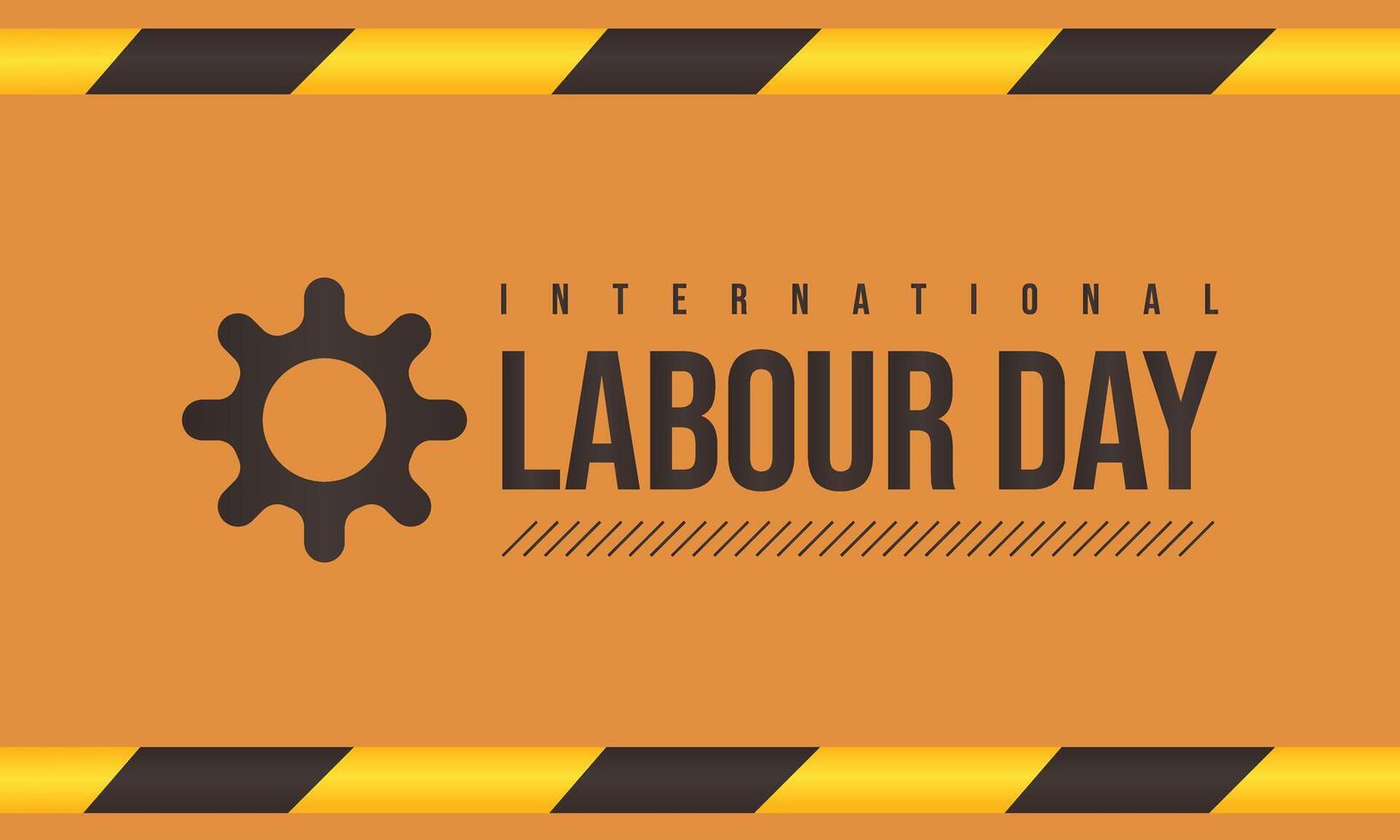 Creative design concept for Happy International Labour Day vector