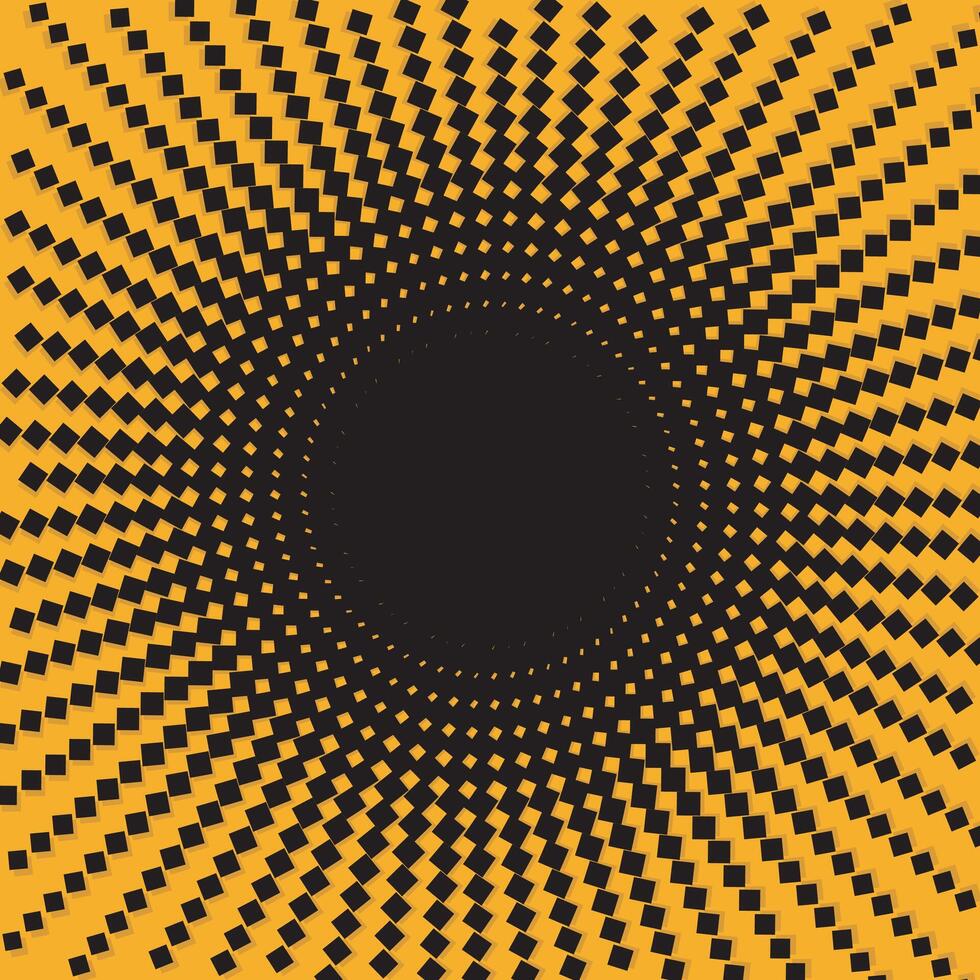 Black halftone dot grain texture pixel pop-art abstract pattern background vector