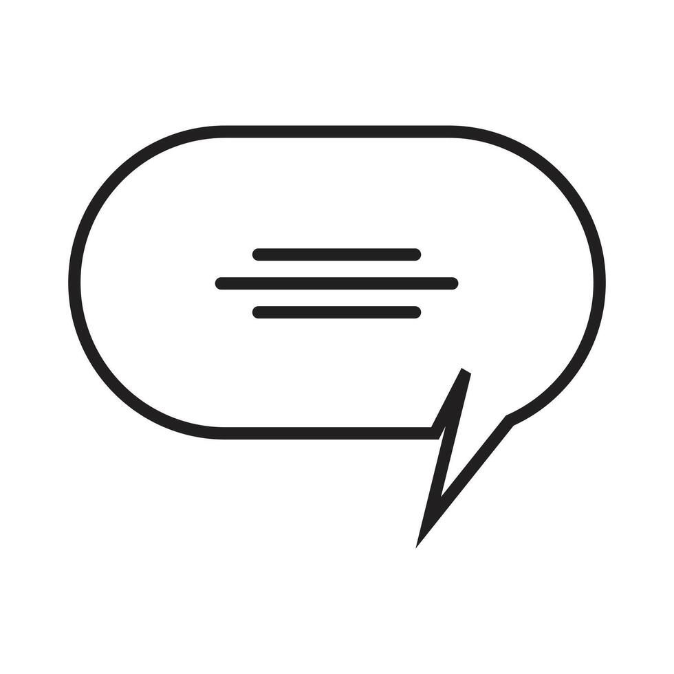 Chat icon vector isolated on background. Trendy message symbol design