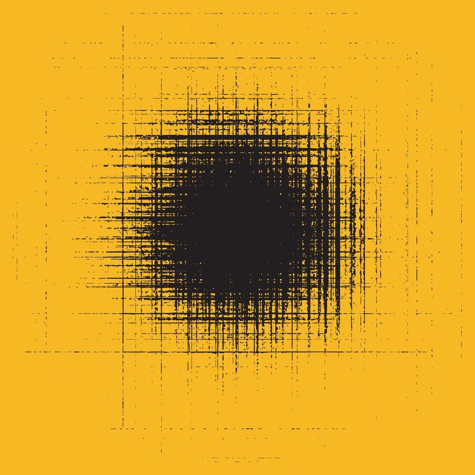 circle black grunge splatter spray shape design for good friday on yellow background vector