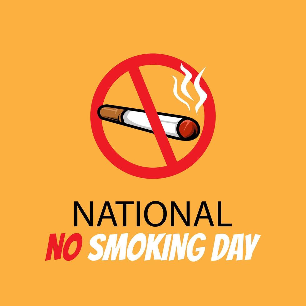 Vector illustration on the theme of No Smoking day