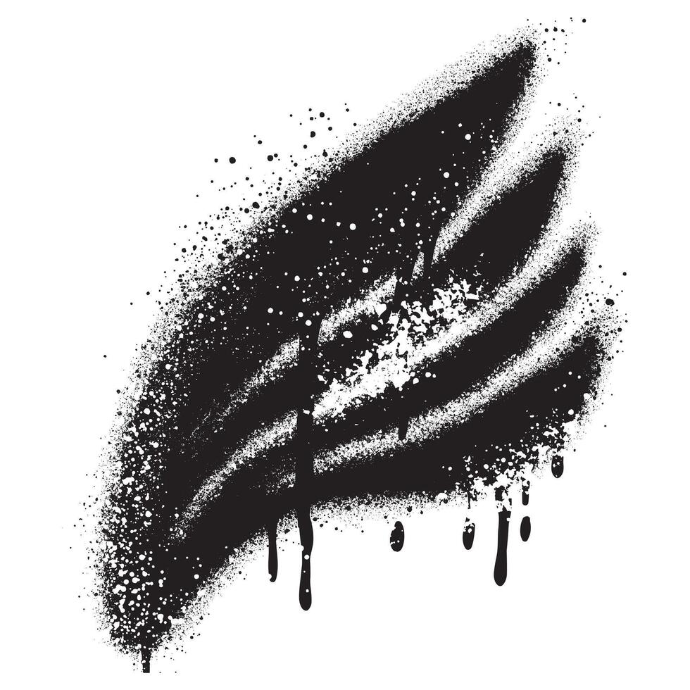 Spray Painted Graffiti wings Sprayed isolated with a white background. vector