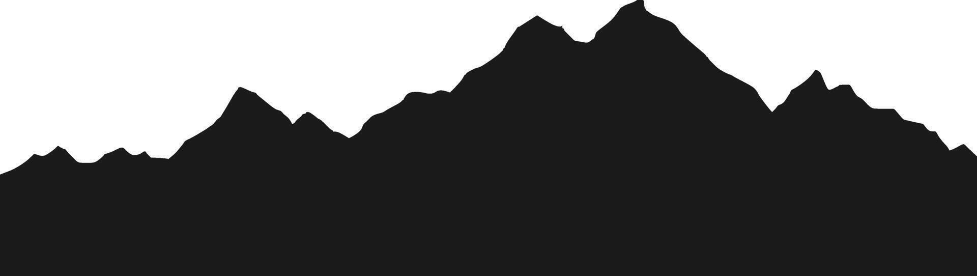 Mountain Range Silhouette vector