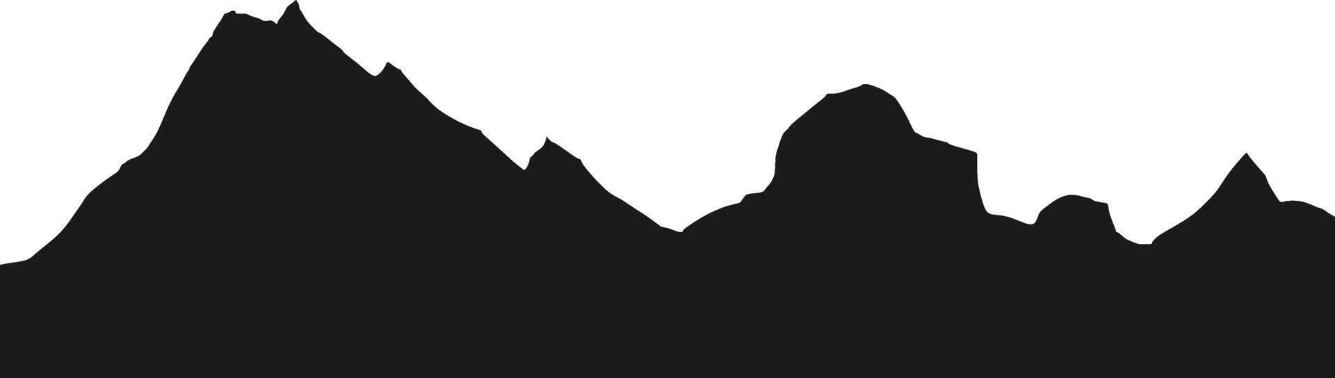 Mountain Range Silhouette vector