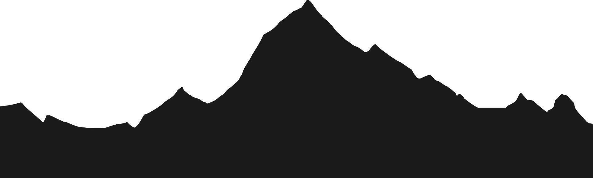 Mountain Range Silhouette vector