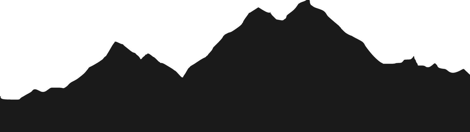 Mountain Range Silhouette vector