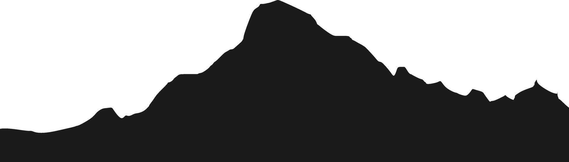 Mountain Range Silhouette vector