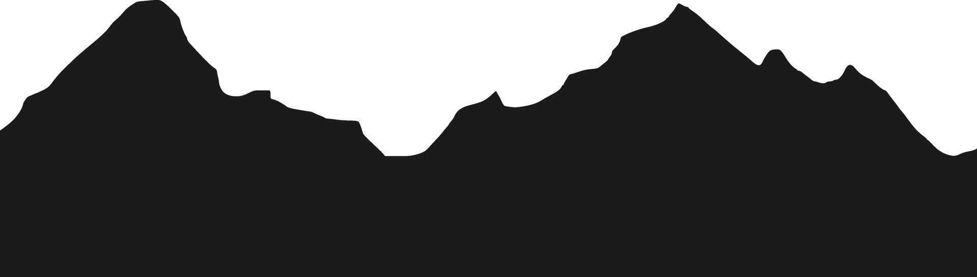 Mountain Range Silhouette vector