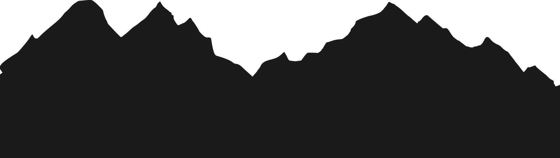 Mountain Range Silhouette vector