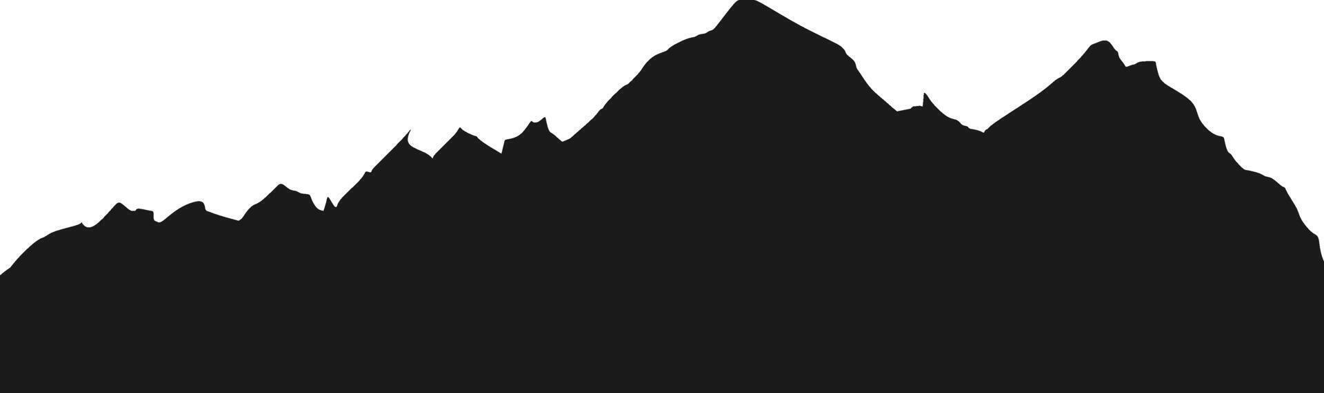 Mountain Range Silhouette vector