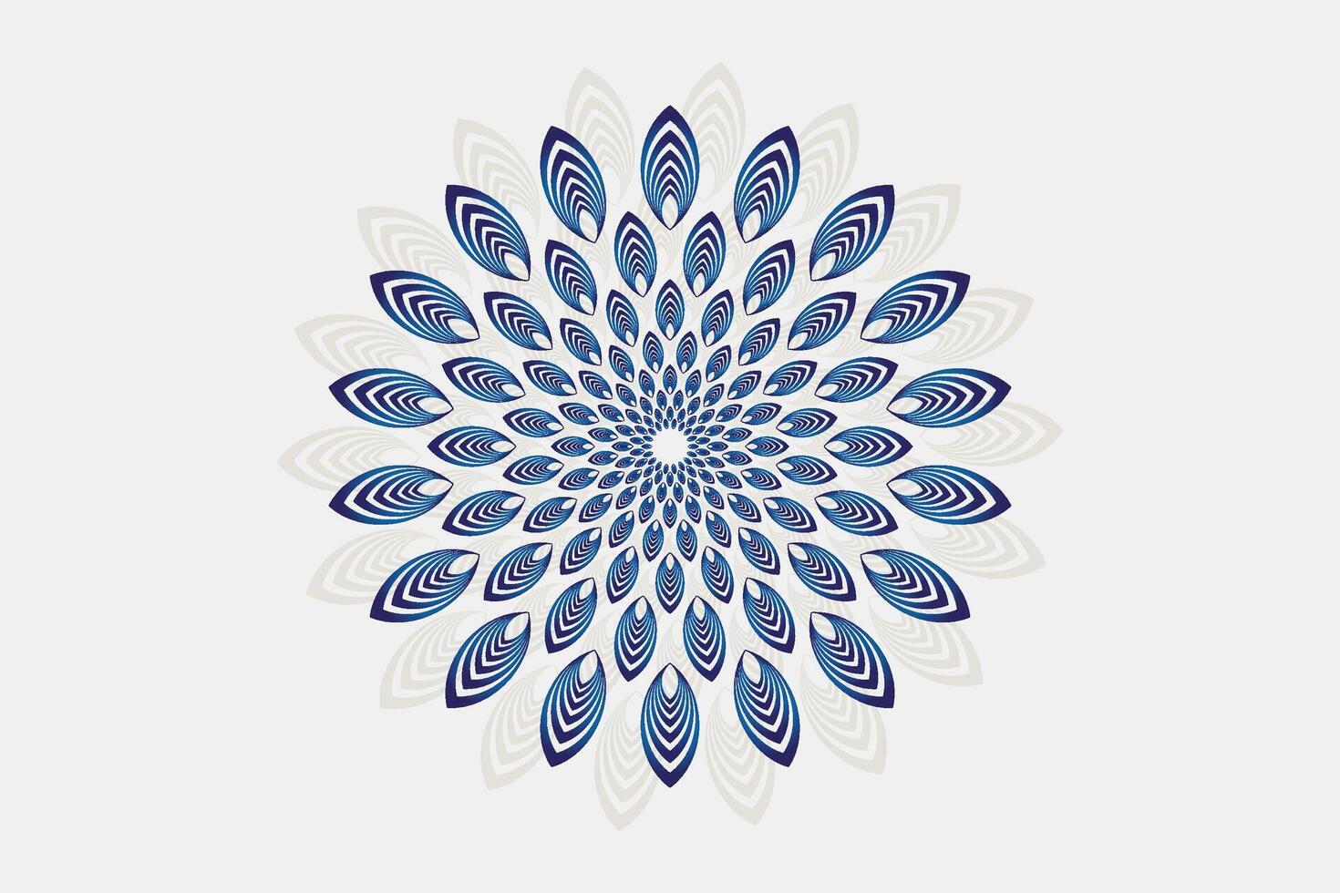 Mandala design for invitation card, background, decoration. Mandala with floral patterns. vector