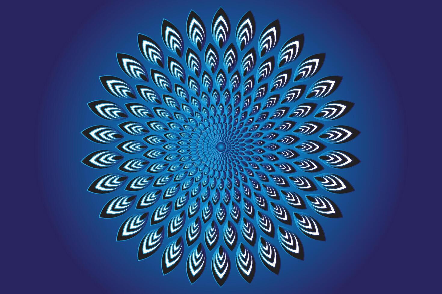 Mandala design for invitation card, background, decoration. Mandala with floral patterns. vector