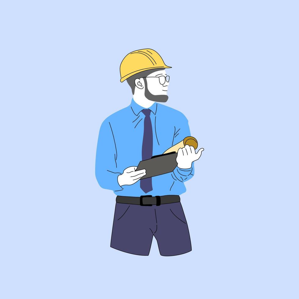 gratis vector Ingenieria y construcción ilustrado