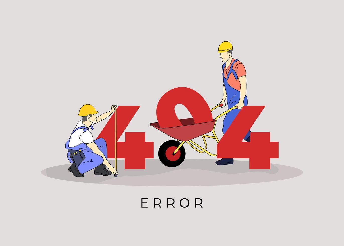 Free vector error 404 concept for landing page