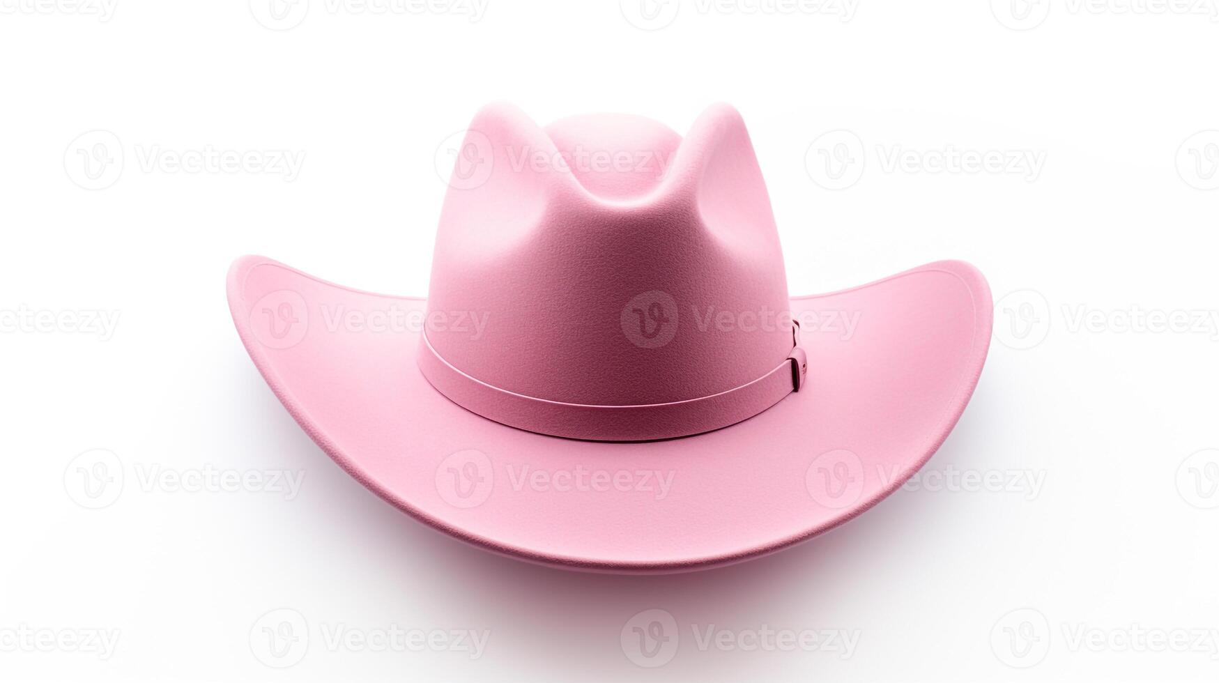 AI generated Photo of Pink Cowboy Hat isolated on white background. AI Generated