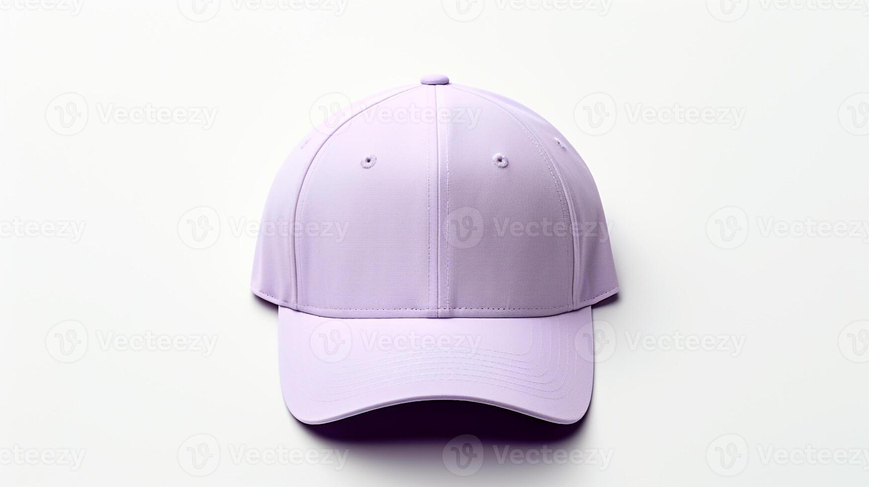 AI generated Photo of Purple Baseball Cap isolated on white background. AI Generated