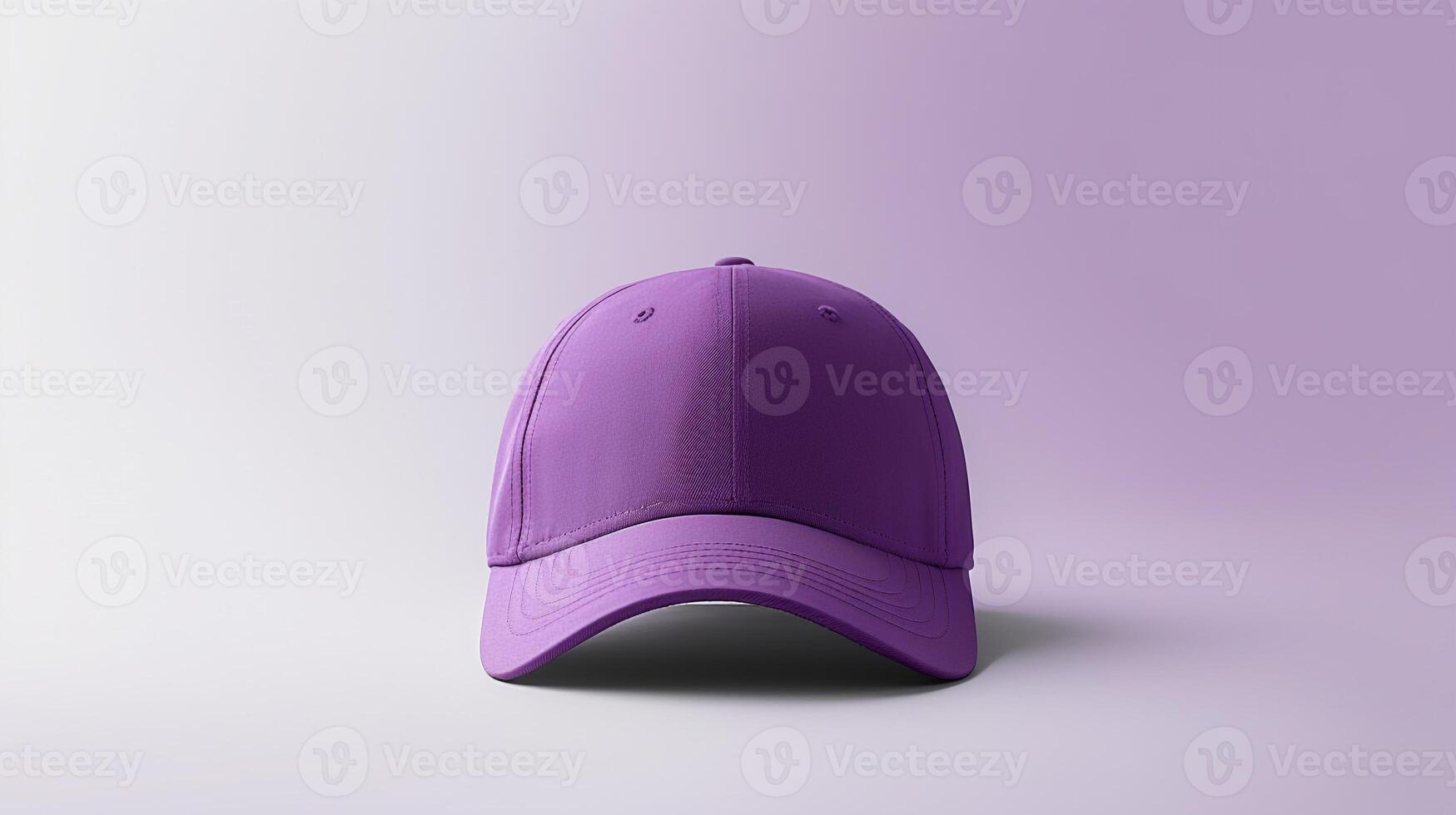 AI generated Photo of Purple Baseball Cap isolated on white background. AI Generated