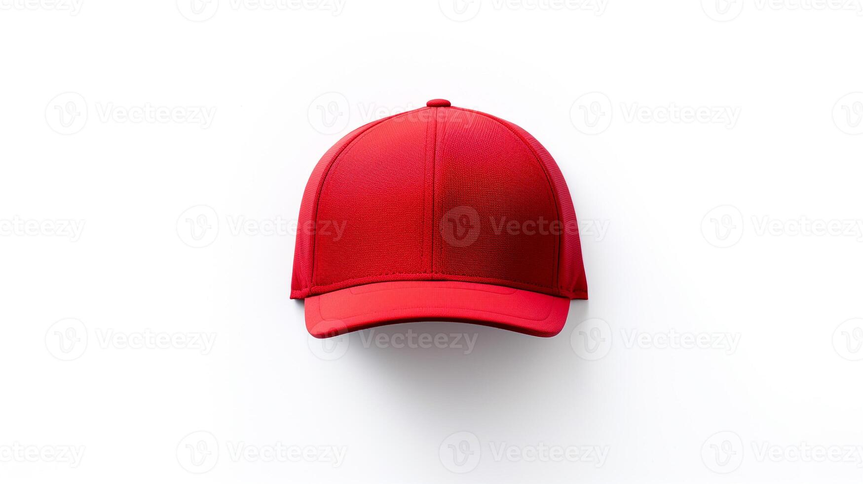 ai generado foto de rojo ciclismo gorra aislado en blanco antecedentes. ai generado