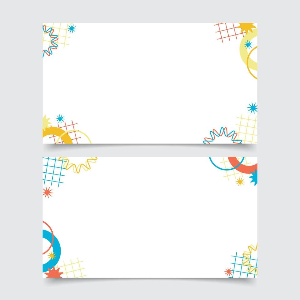 Simple Abstract Presentation Template Collection vector