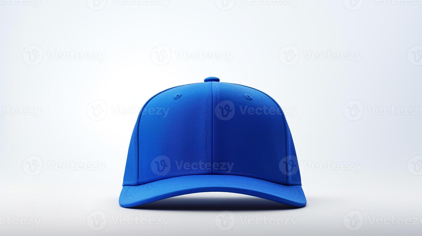 AI generated Photo of Royal Blue Snapback isolated on white background. AI Generated