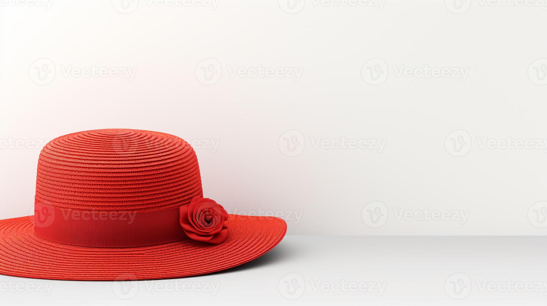 ai generado foto de rojo Dom sombrero aislado en blanco antecedentes. ai generado