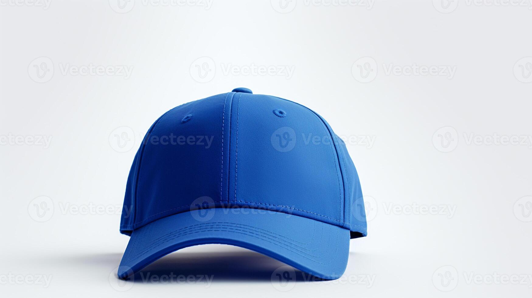 ai generado foto de real azul béisbol gorra aislado en blanco antecedentes. ai generado