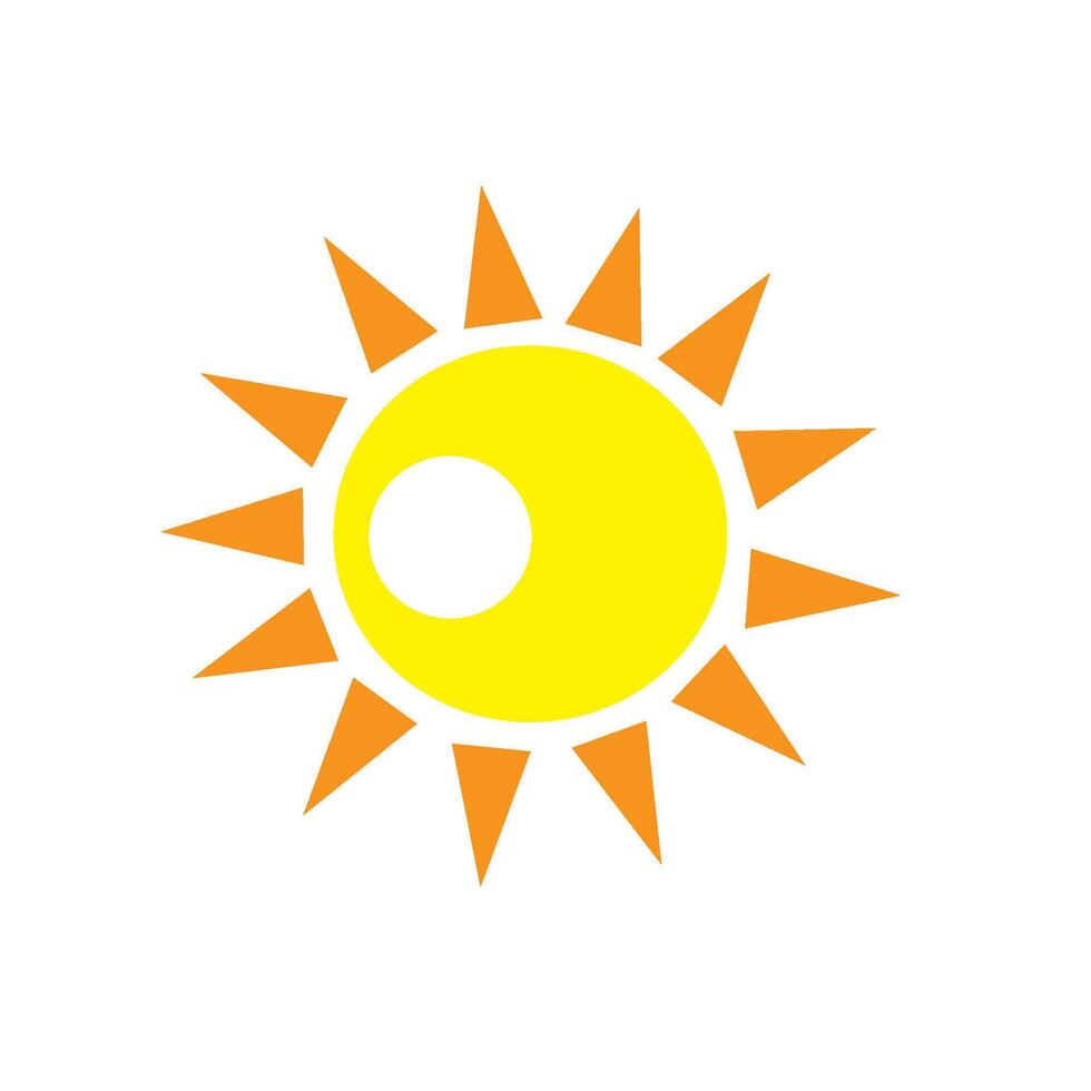 sun logo design vector