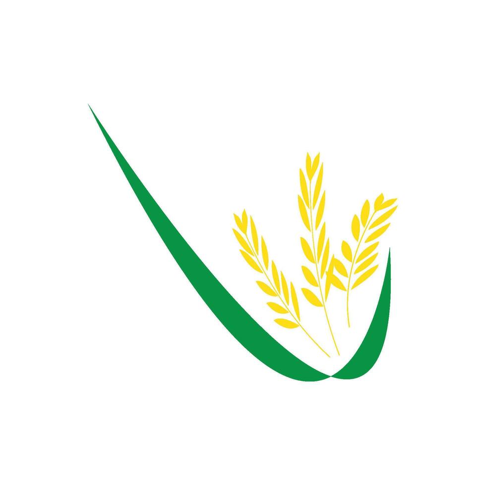 wheat logo design vector