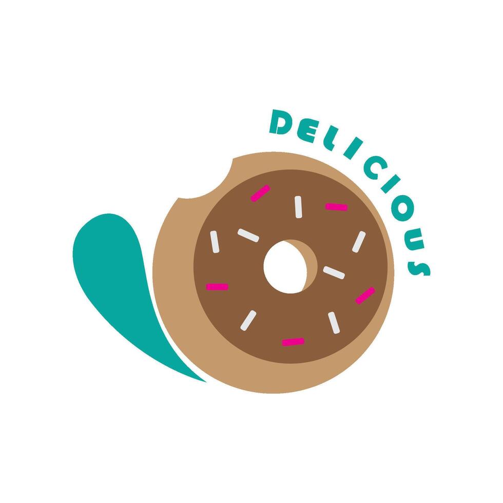 rosquilla logo diseño vector