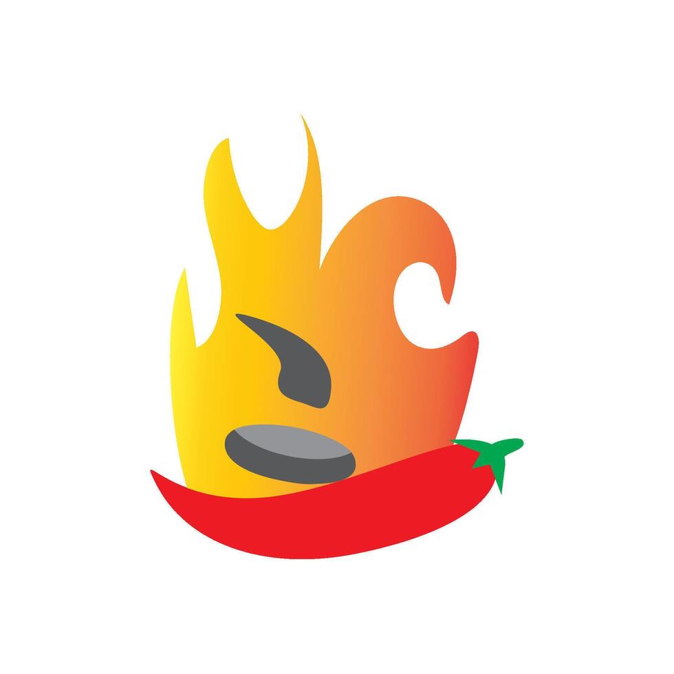 chili logo design vector