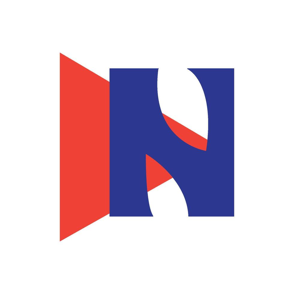 N  logo design vector