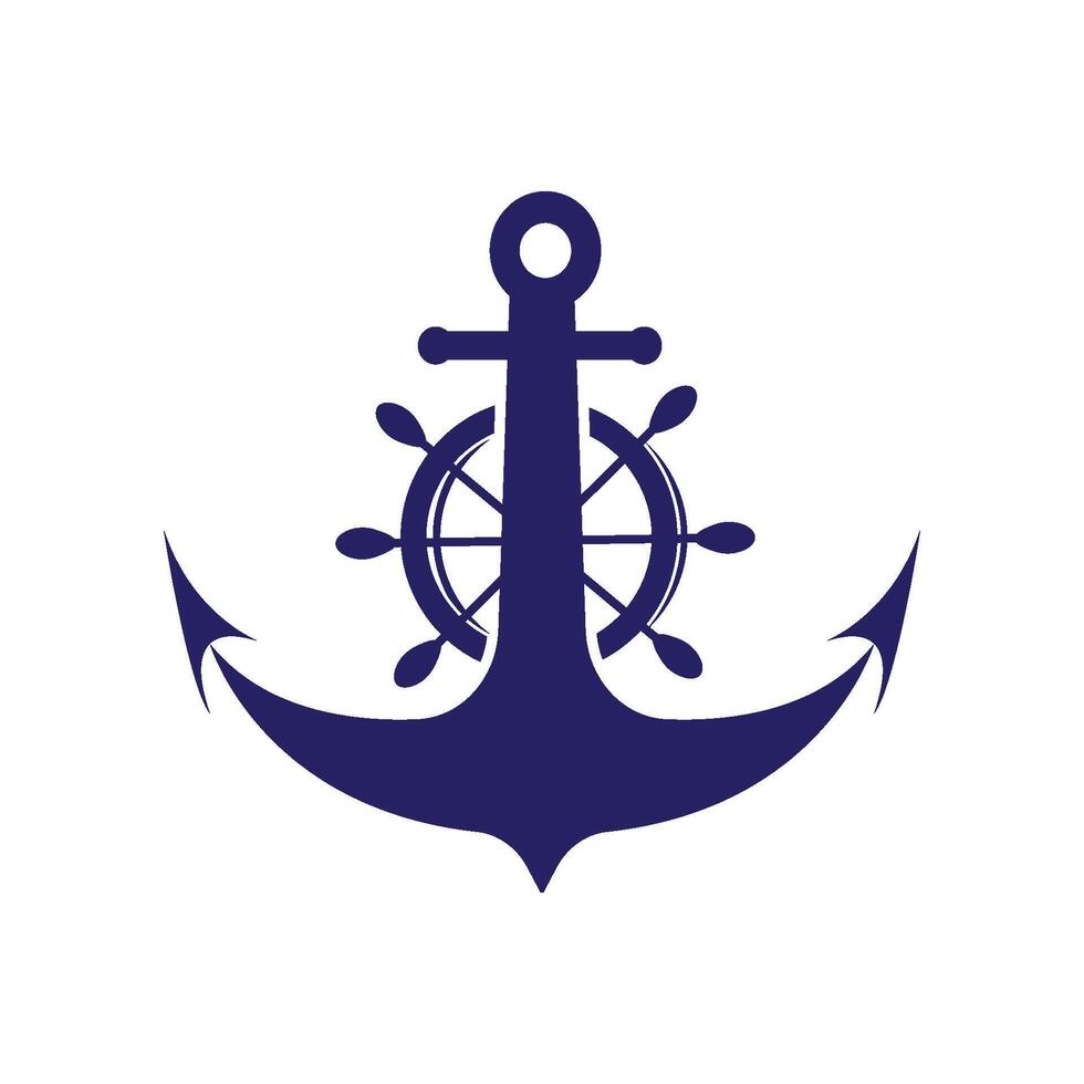 Anchor logo vector