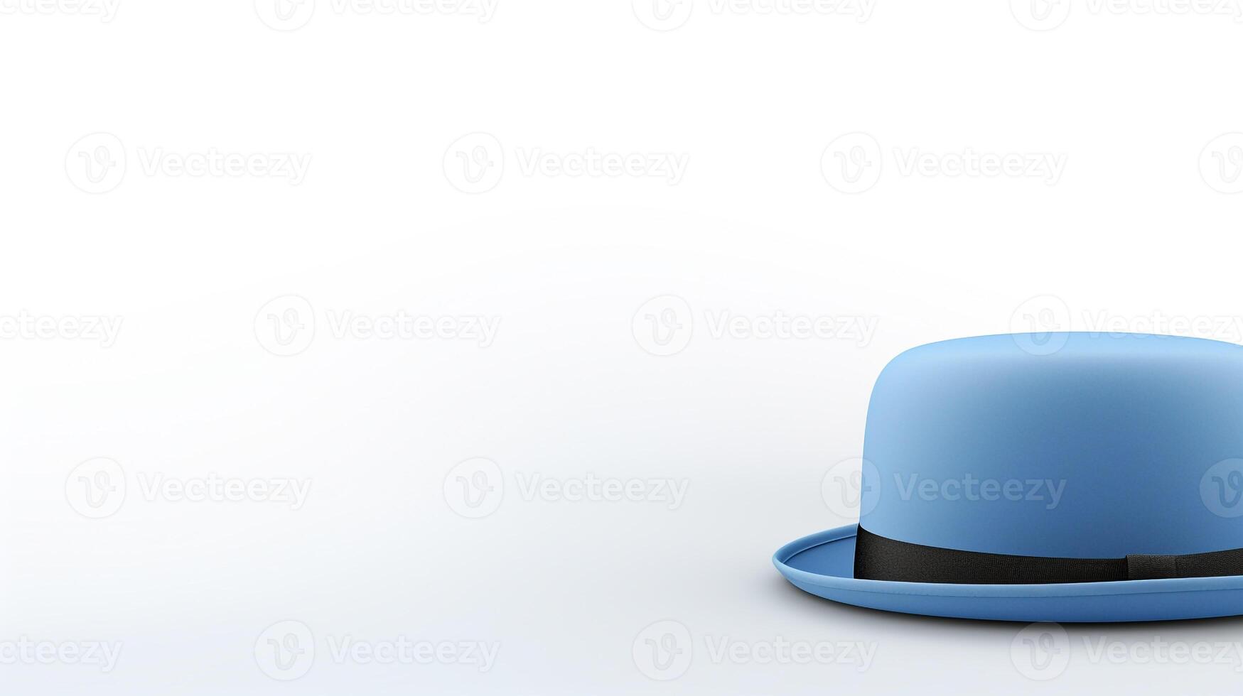 ai generado foto de azul jugador de bolos sombrero aislado en blanco antecedentes. ai generado