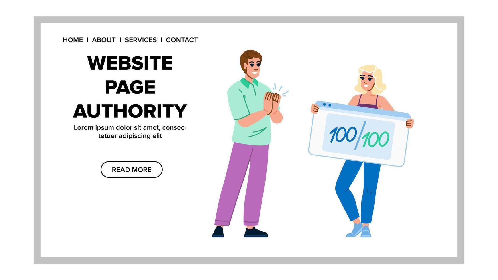 window website page authority vector
