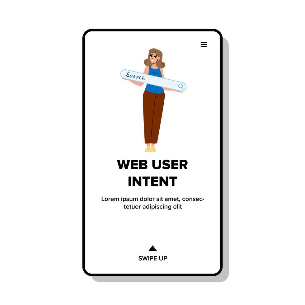 buscar web usuario intención vector