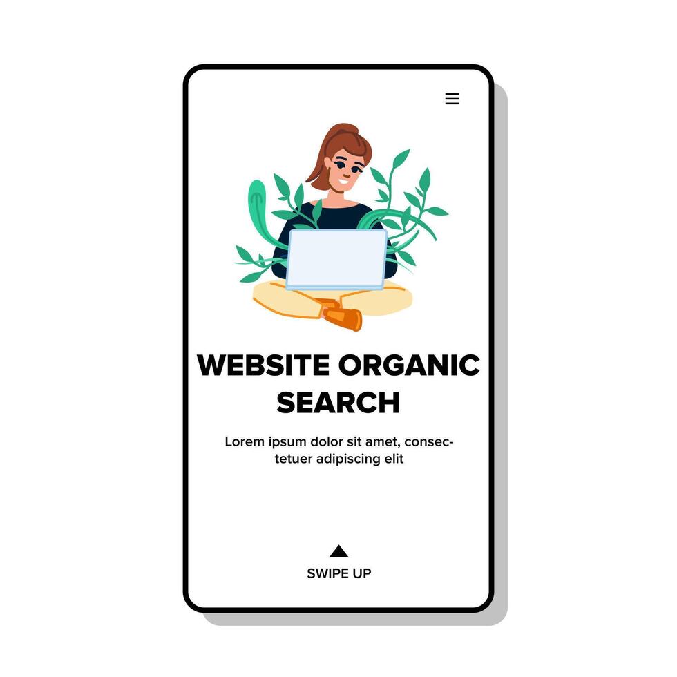 seo website organic search vector
