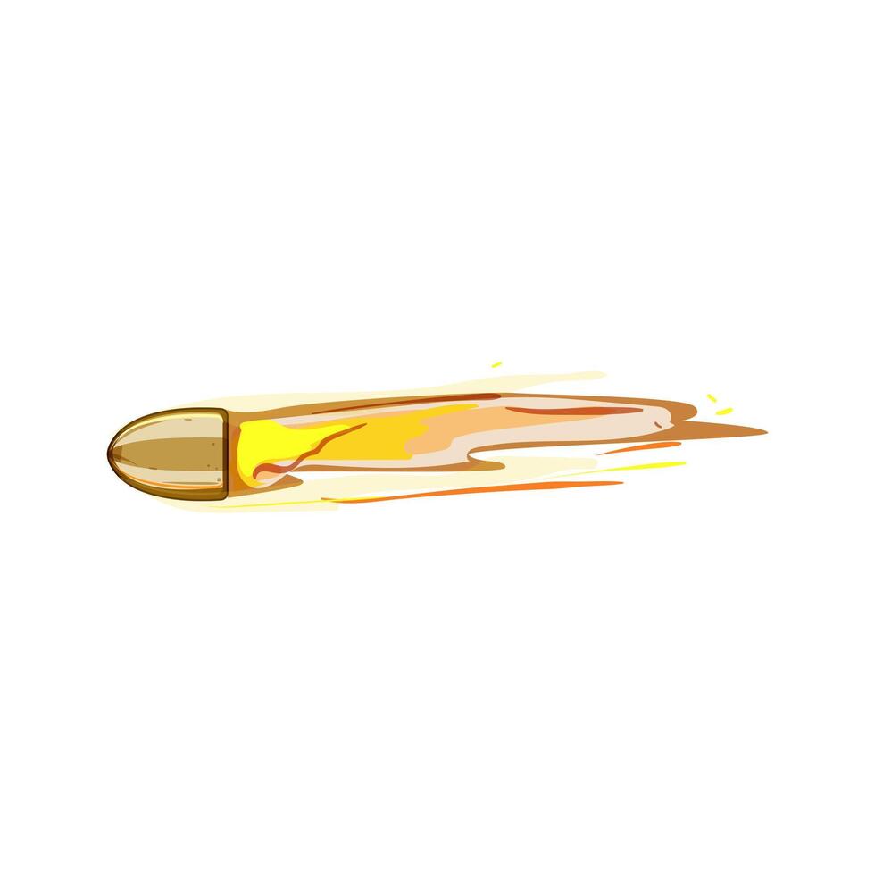 flight bullet flying cartoon vector illustration